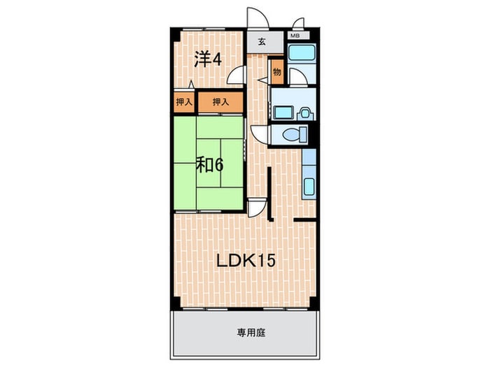 ロイヤルヒル２番館の物件間取画像