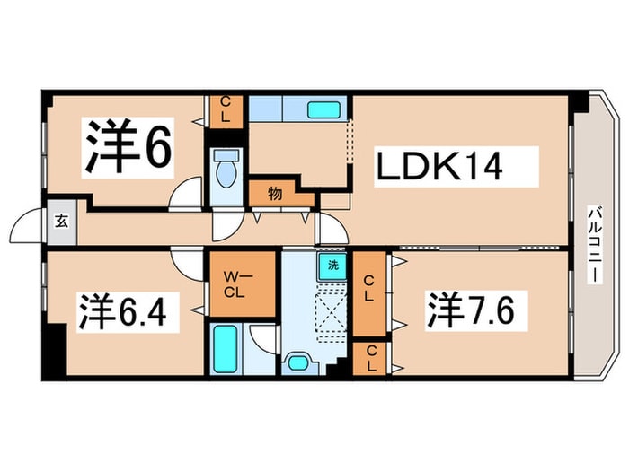 プロスペリテの物件間取画像