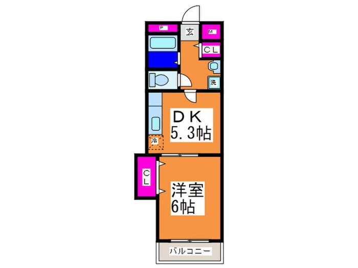 ハピネスⅡ番館の物件間取画像