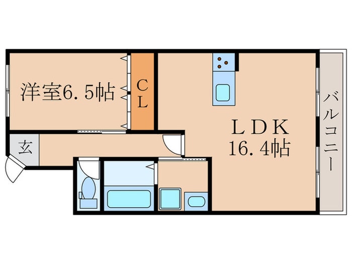 フレーヴァー七瀬川の物件間取画像