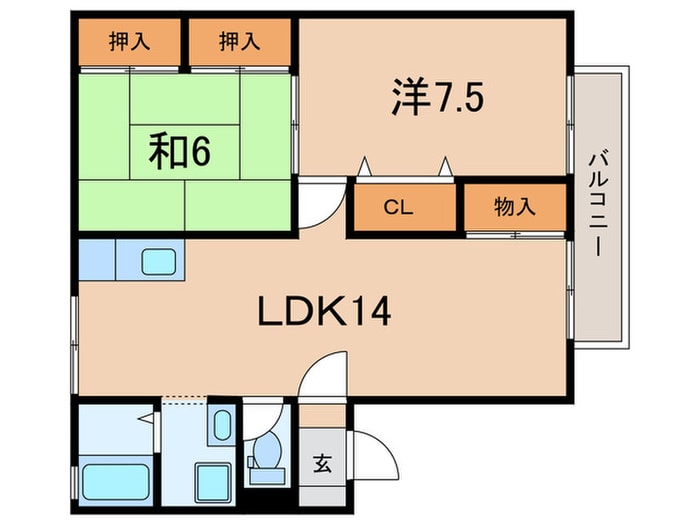 ハイムビオの物件間取画像