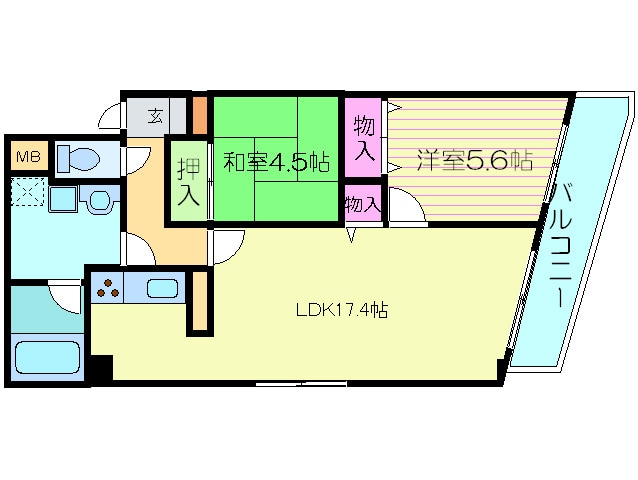 ＫＭ山坂の物件間取画像