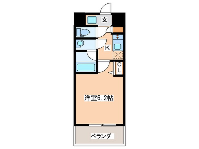 スプランディッド難波Ⅱの物件間取画像