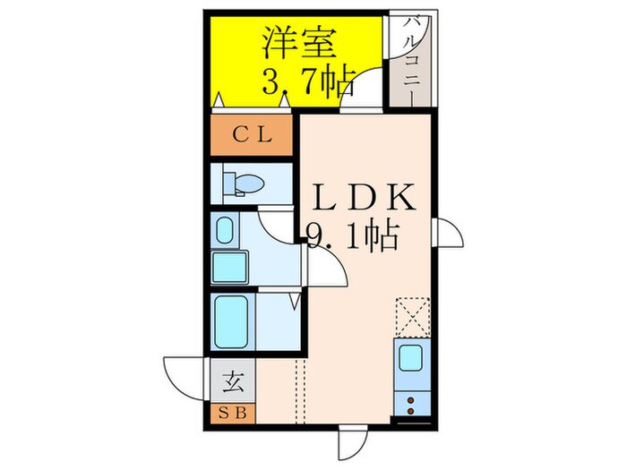 リブレメゾン江坂Ⅰの物件間取画像