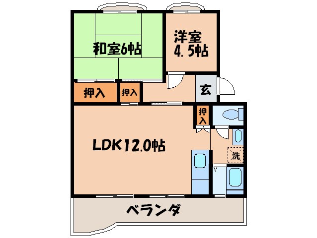 メゾンみづほの物件間取画像