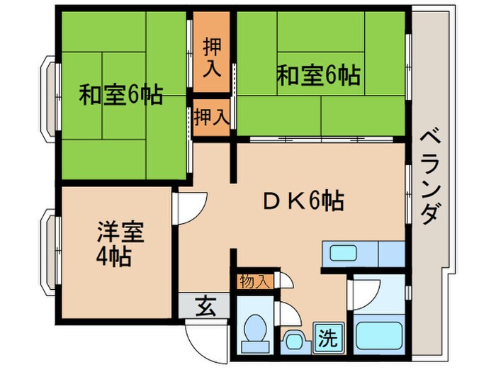 メゾンみづほの物件間取画像