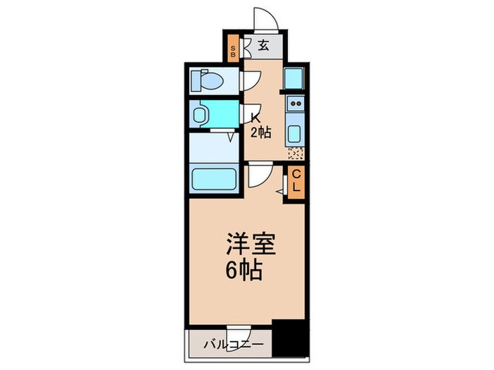 ﾌﾟﾚｻﾝｽ西九条ｼﾃｨﾍﾞｲ(704)の物件間取画像