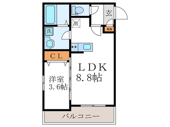スリースターコート北山竹殿町の物件間取画像