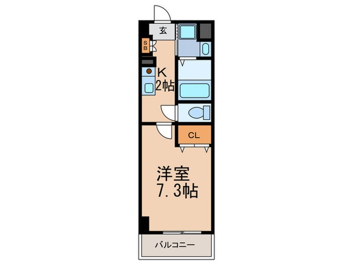 クレインフィ－ルズ灘の物件間取画像