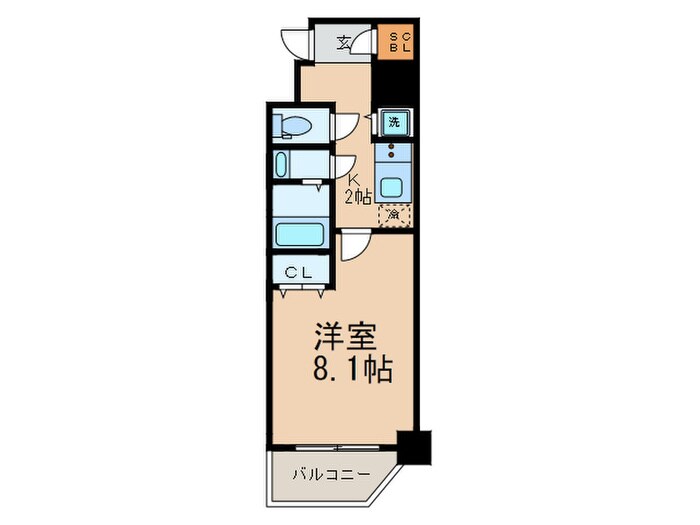 ルーエ天満橋の物件間取画像