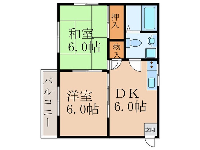 ピーチ テラスの物件間取画像