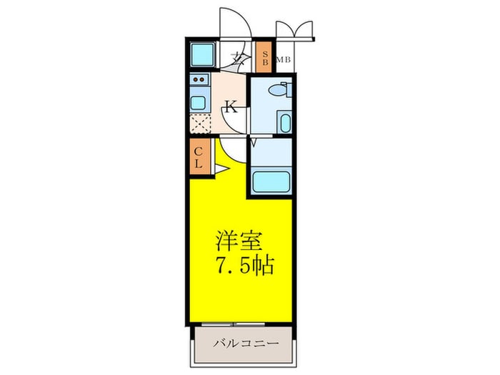 ｱﾄﾞﾊﾞﾝｽ江坂東ﾃﾞﾊﾟｰﾙ(604)の物件間取画像