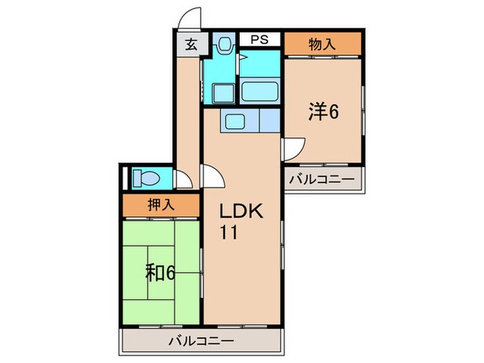 アビタコアⅢの物件間取画像