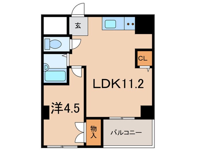 マブランシェット弦月の物件間取画像