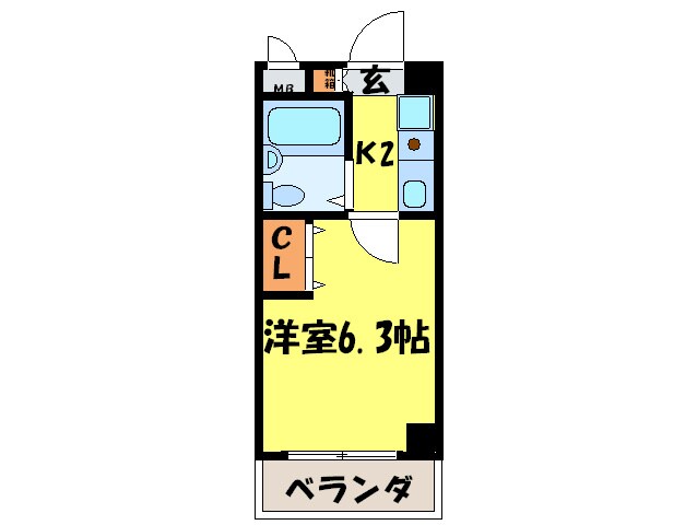 デ・リード河原町(606)の物件間取画像