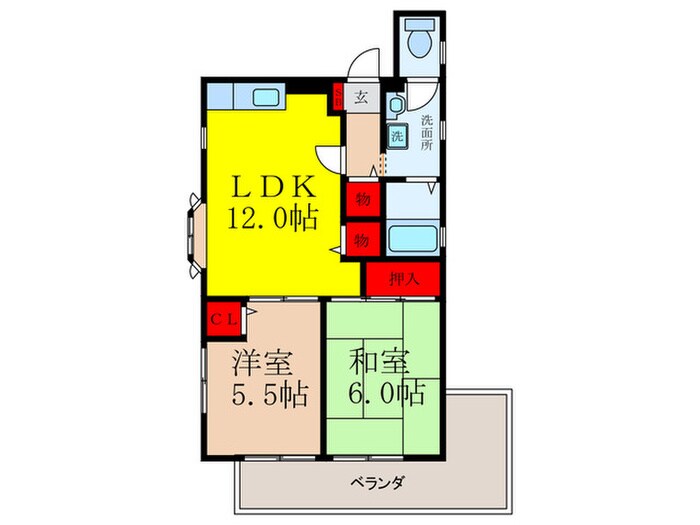 さくらハイツの物件間取画像