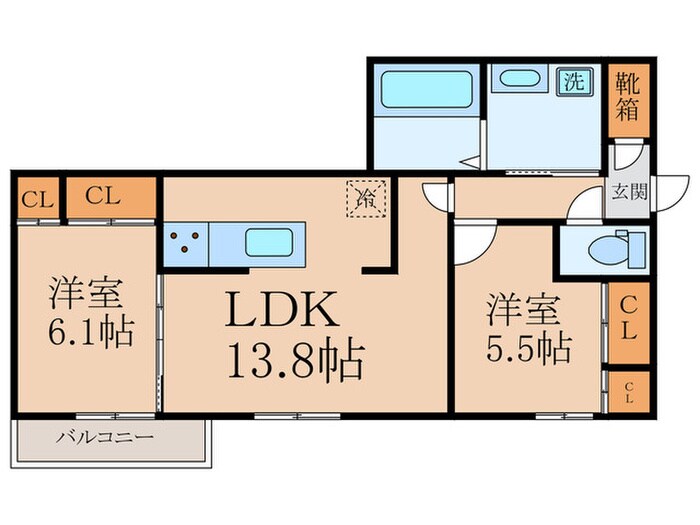 仮)D-room京都市下京区東魚屋町の物件間取画像