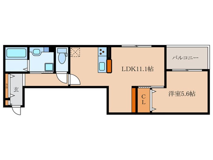 ラグーン京都六条の物件間取画像