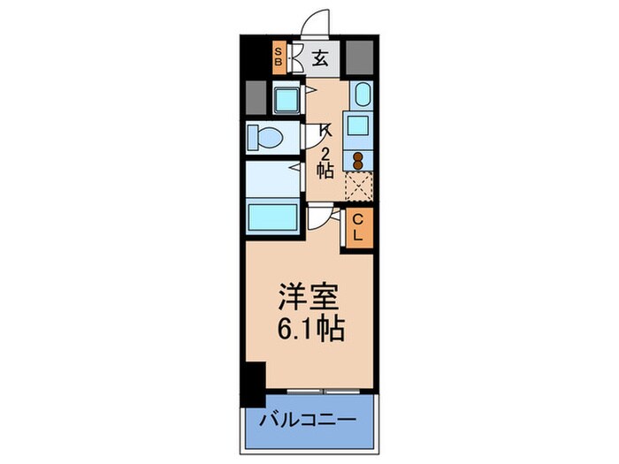 プレサンス梅田北デイズ(705)の物件間取画像