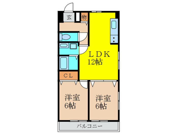 ラムール住吉の物件間取画像