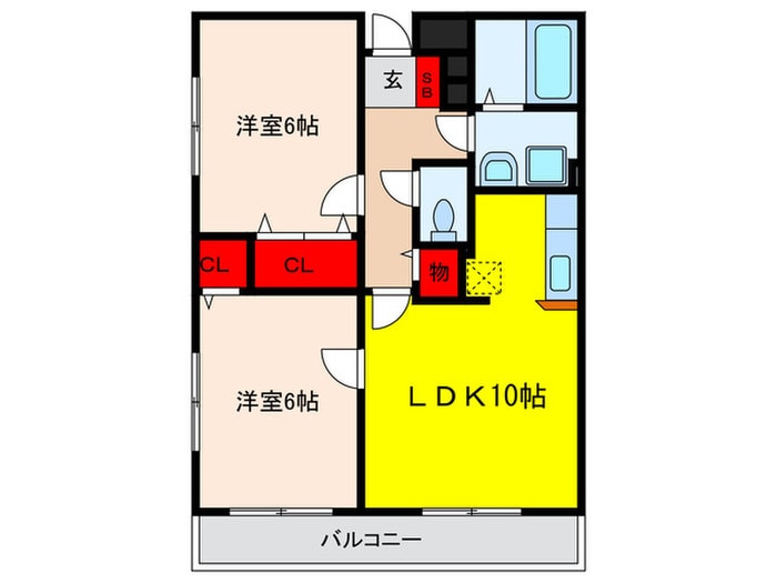 グランソレイユの物件間取画像