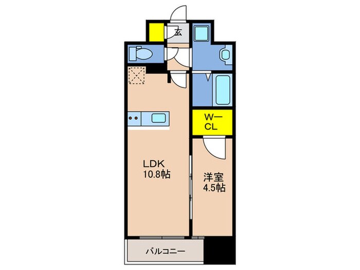 ソルテラス神戸栄町通の物件間取画像