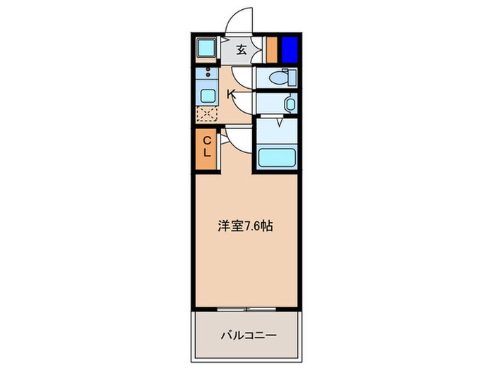 ｼﾞｭﾈ-ｾﾞﾛｲﾔﾙﾚｼﾞﾃﾞﾝｽ梅田東(204)の物件間取画像