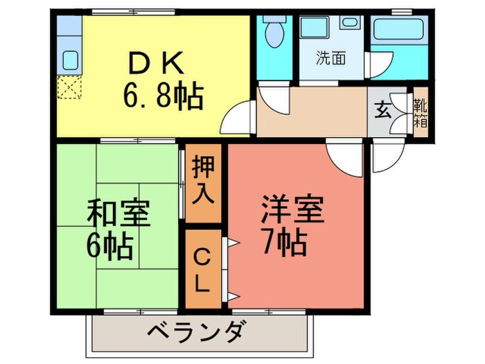 ウエストリバーの物件間取画像