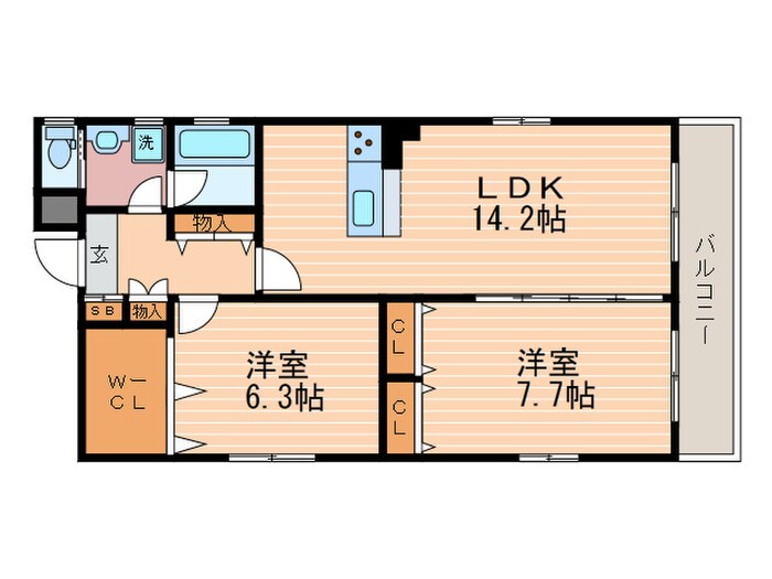 ＥＸＣＥＥＤ二条高倉の物件間取画像