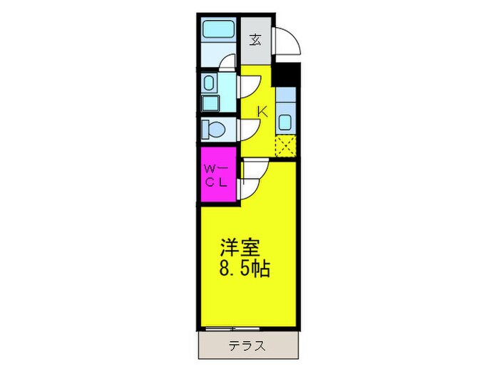 パルコ－ト清水Ⅱ番館の物件間取画像