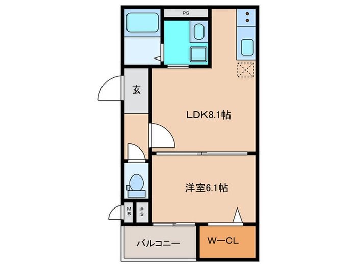 フジパレス エン Ⅱ号館の物件間取画像