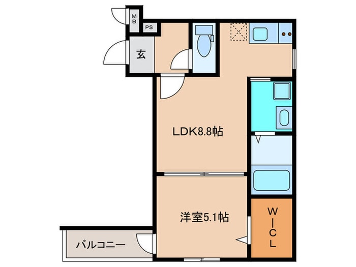 フジパレス エン Ⅱ号館の物件間取画像