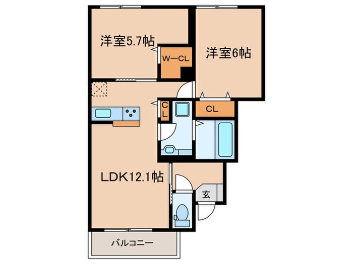 プティ・パレの物件間取画像
