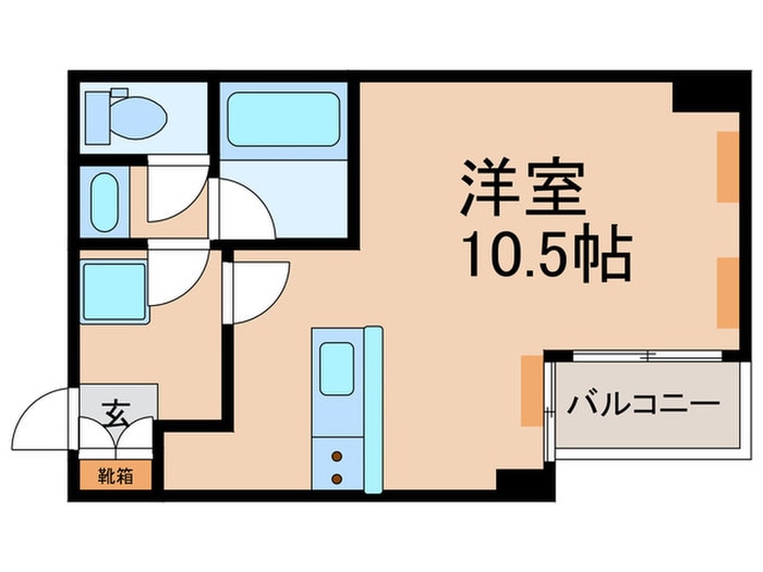 第47長栄フォルム御幸町(206)の物件間取画像