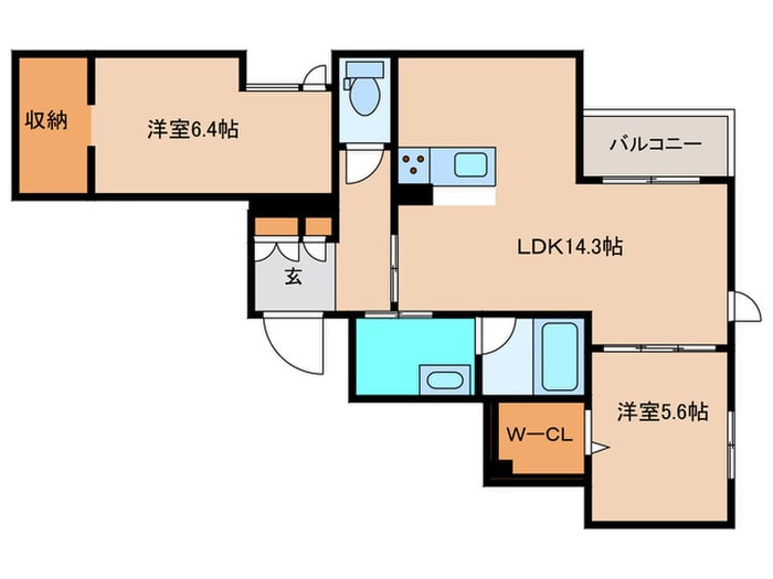 レジオアビコの物件間取画像