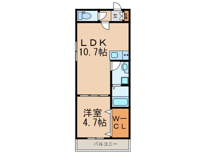 レジデンスコート豊中庄内の物件間取画像