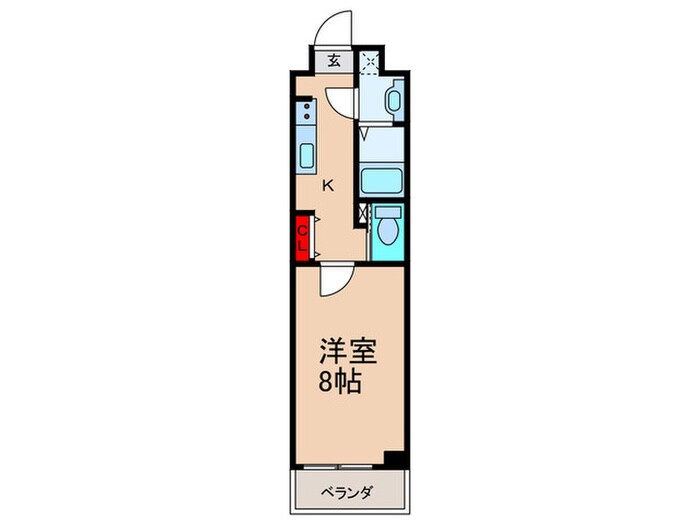 ＲｉｔｚＳＱＵＡＲＥ蘭狭館の物件間取画像