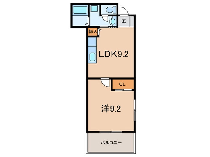 篠原北町ハイツの物件間取画像