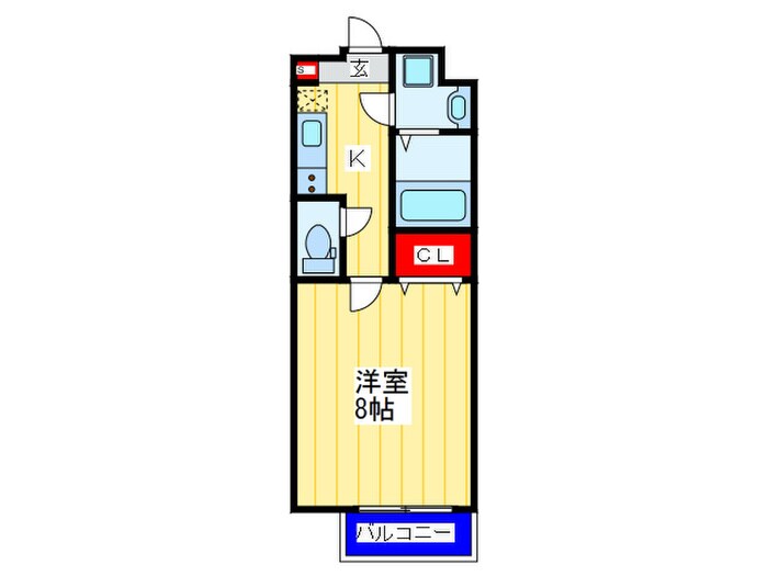 アンリ北詰の物件間取画像