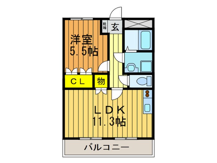 プロニティハイム藤本の物件間取画像