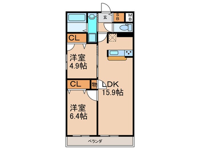 コンフォルタの物件間取画像