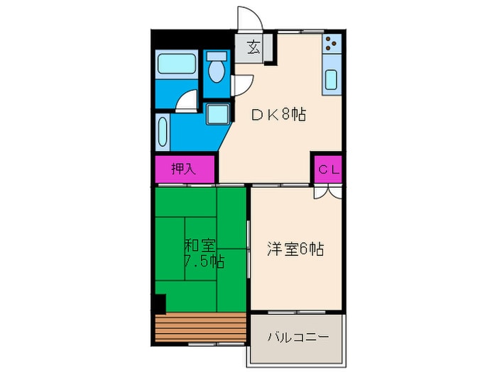 マンションルピナスの物件間取画像