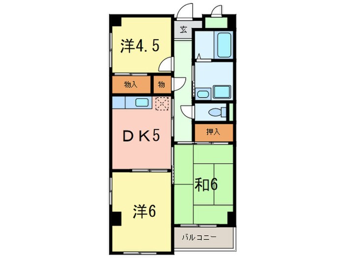 ラヴィアンヌ深江の物件間取画像