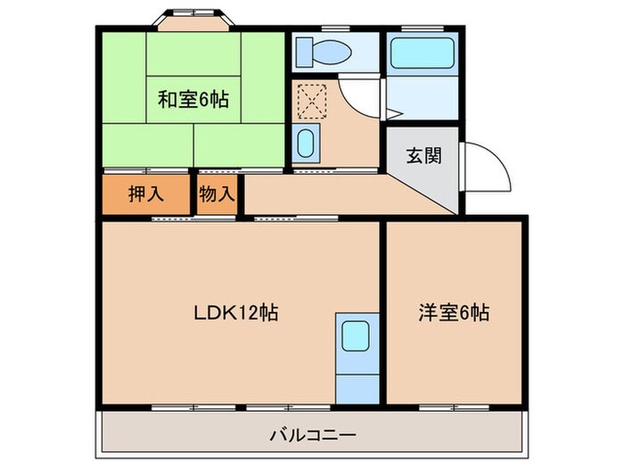 リーフマンションの物件間取画像