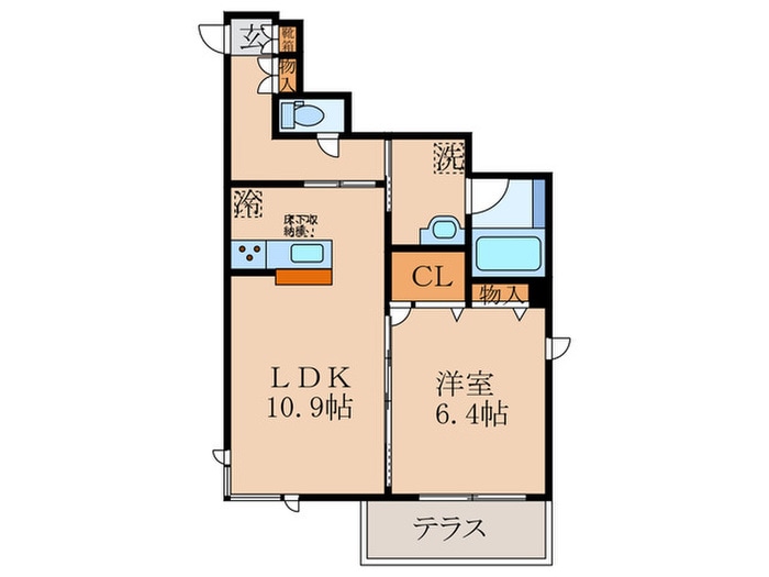 シャーメゾン和善鳴滝の物件間取画像