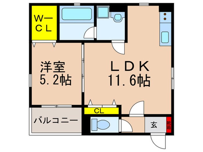 KTIレジデンス牧野の物件間取画像