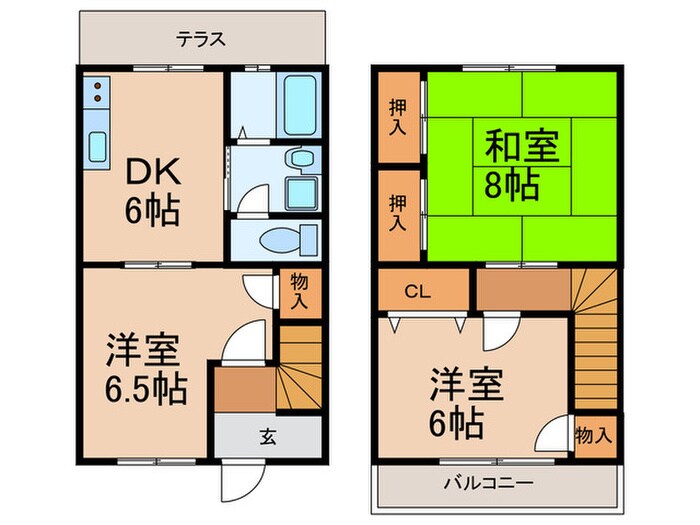 赤石パルメゾンの物件間取画像