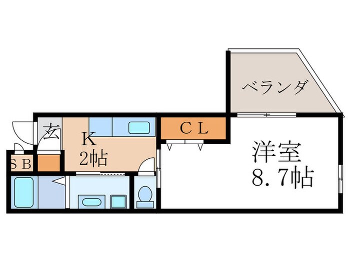 ＣＲＯＳＳ北大路の物件間取画像