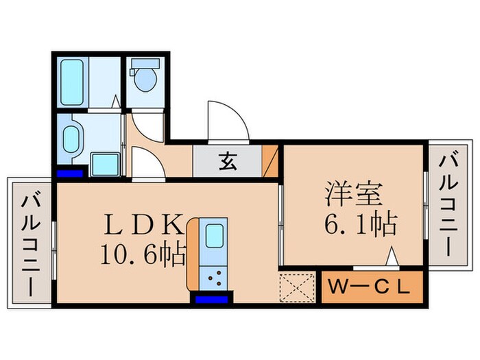 グランスタ花山の物件間取画像