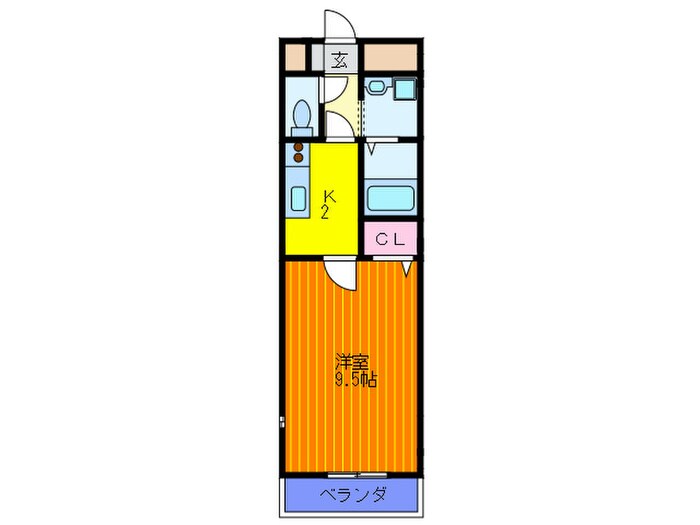 ｱﾝﾌﾟﾙｰﾙ ﾌｪｰﾙ ﾊﾟﾙﾌｪの物件間取画像